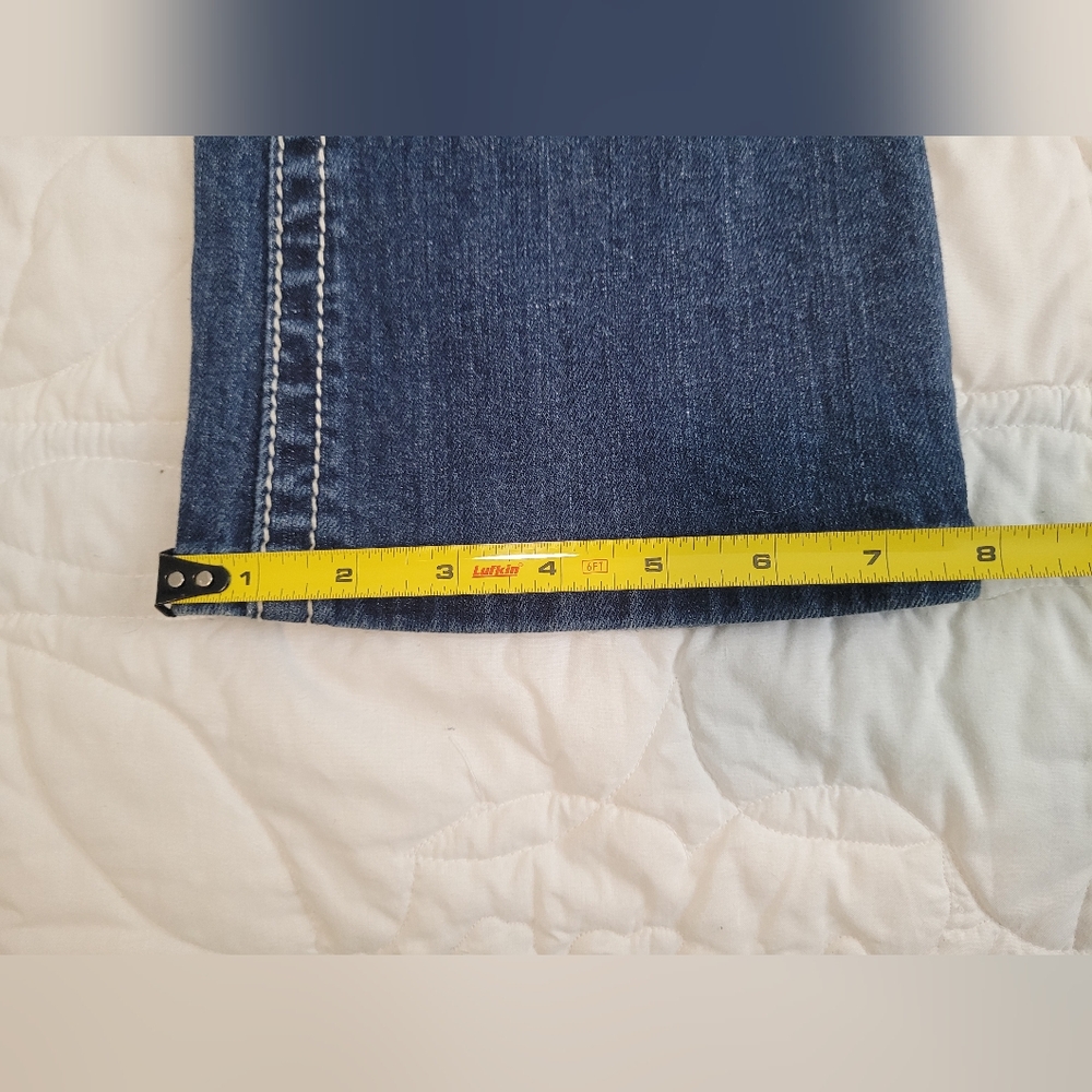 Miss Me Dark Blue Women's Bootcut Jeans Size 27 Bling Zebra Print - Picture 9 of 15